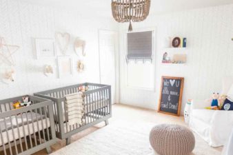 Consejos para decorar la habitación de los bebés en un embarazo gemelar